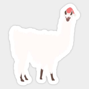 Christmas Snowflake Llama Pattern Sticker